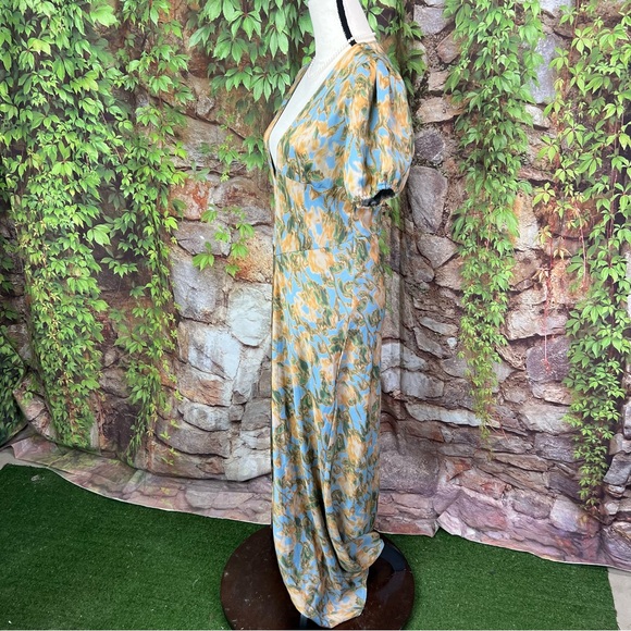 WEWOREWHAT Floral Print Puff Sleeve Maxi Dress, 10 - Picture 7 of 15